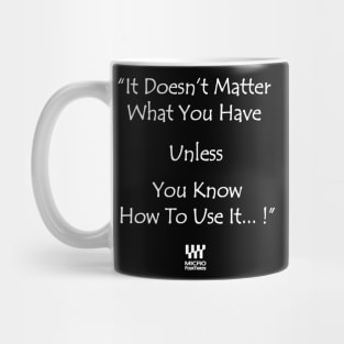 It doesn't matter white Mug